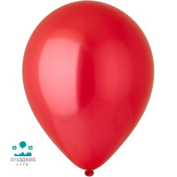ШАР (латекс) Э 5" Металлик Red