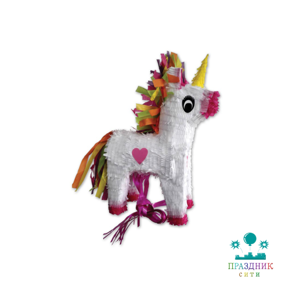 ПИНЬЯТА Единорог с лентами