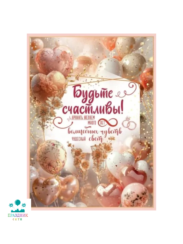 ОТКРЫТКА Будьте счастливы Хранить желаем много лет