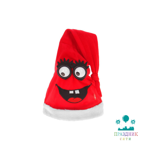 КАРНАВАЛЬНАЯ ШЛЯПА механическая Смайл