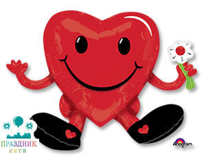 ШАР (Фольга) Сердце Сидячее