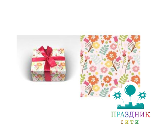 БУМАГА Цветы-1, глянец, 100х70см