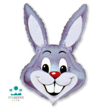 ШАР (Фольга) Ф ФИГУРА 70 in Кролик серый