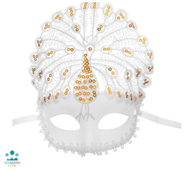 МАСКА Королева, цвет белый