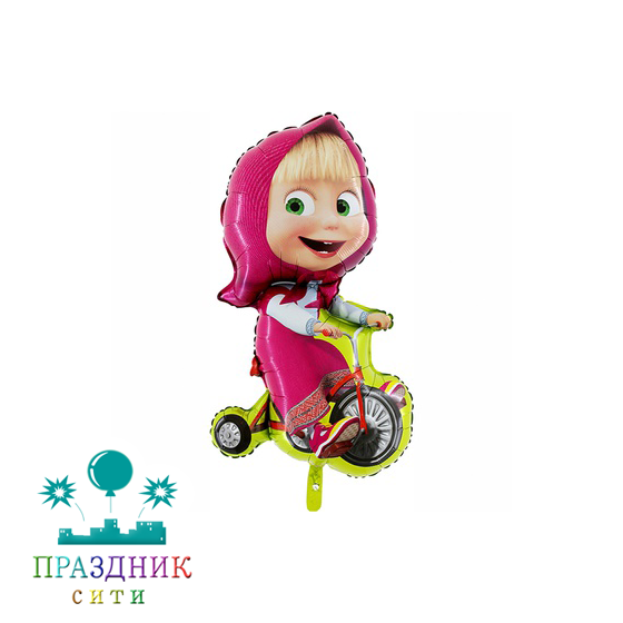 ШАР (Фольга) ФИГУРА 75 in Маша на велосипеде