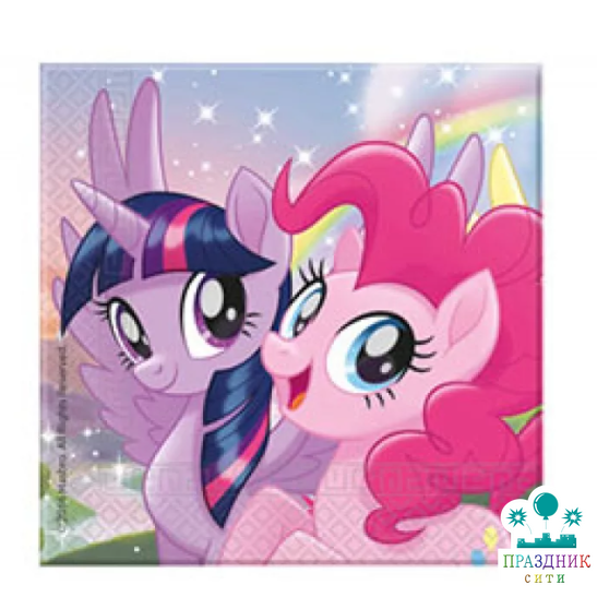 САЛФЕТКА MLP и друзья  33см 20шт/А