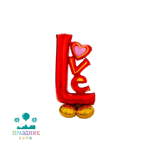 ШАР (Фольга) А ФИГУРА AIR LOVE красная