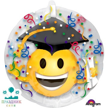 ШАР ПОЛИМЕРНЫЙ 115 in А ДЖАМБО ИНСАЙДЕР Улыбка выпускник