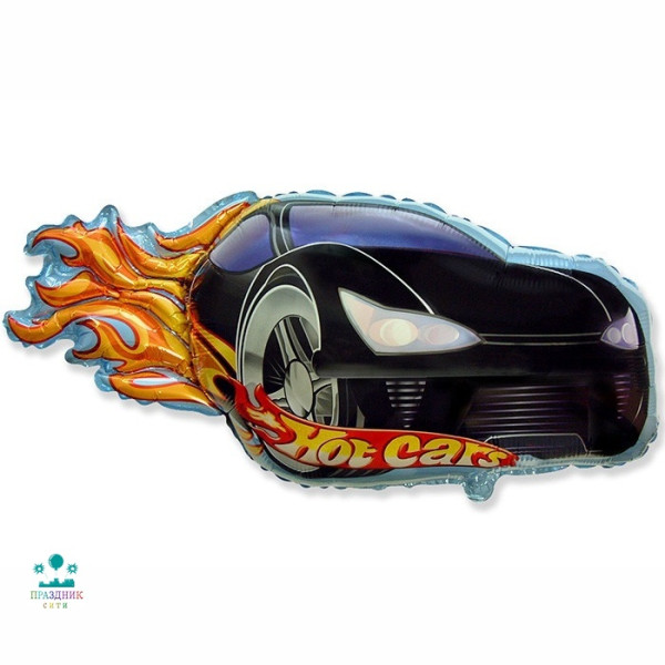 ШАР (Фольга) Мини ФИГУРА Гоночная тачка, Черный