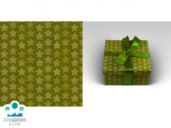 БУМАГА Звезды армейские, глянец  Optima, 100х70см