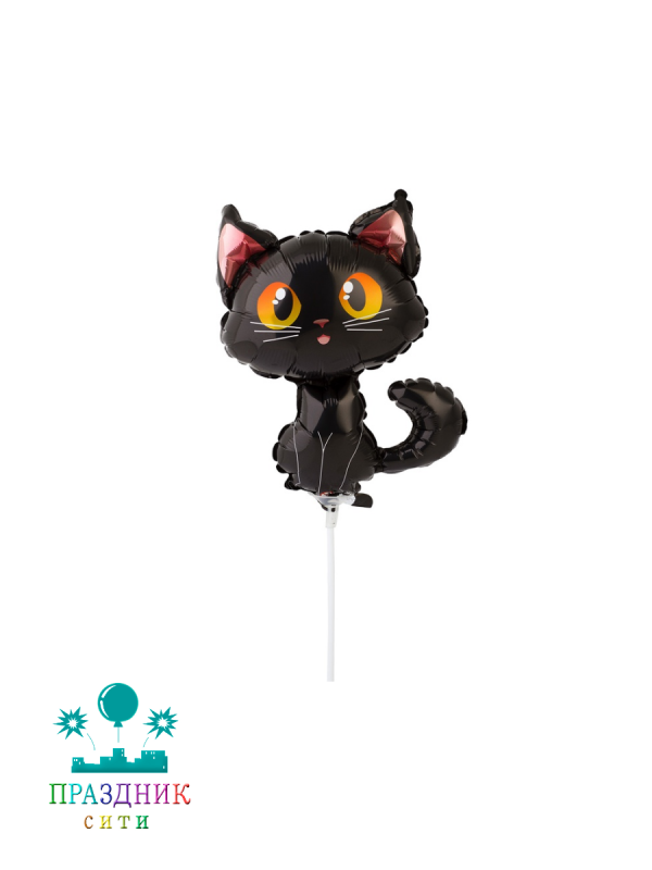 ШАР (Фольга) Мини ФИГУРА Кот черный