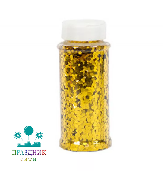 БЛЕСТКИ КОНФЕТТИ д/декора золото 90гр