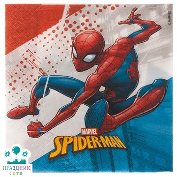 САЛФЕТКА ЭКО Человек-Паук 33см 20шт/P