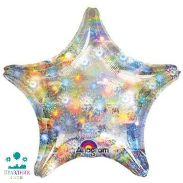 ШАР (Фольга) А Б/РИС БЛЕСК ЗВЕЗДА 19 in Fireworks