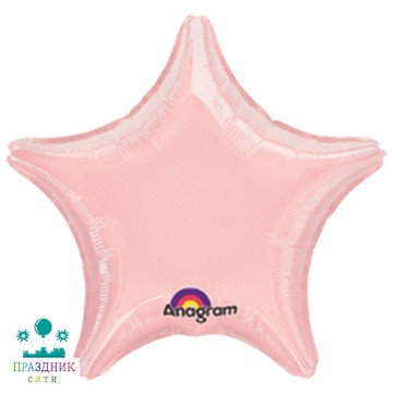 ШАР (Фольга) А Б/РИС ЗВЕЗДА 19 in Пастель Pink