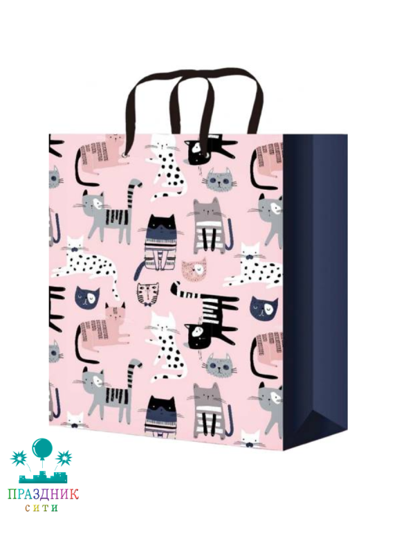 ПАКЕТ Современные кошки 18x23x8см