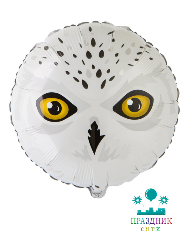 ШАР (Фольга) К 18 in РУС ДР Сова полярная