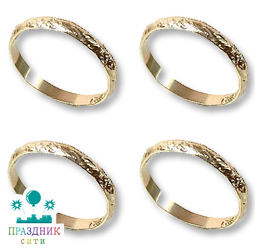 КОЛЬЦО обручальное алюмин золотое