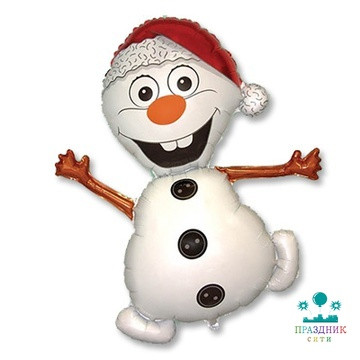 ШАР (Фольга) Ф ФИГУРА 55 in Снеговик весёлый/FM
