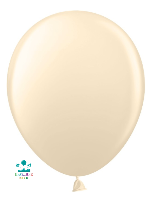ШАР (латекс) 12" Белый песок пастель ретро