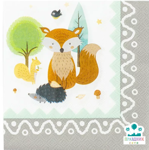 САЛФЕТКА Лесные Друзья 25см