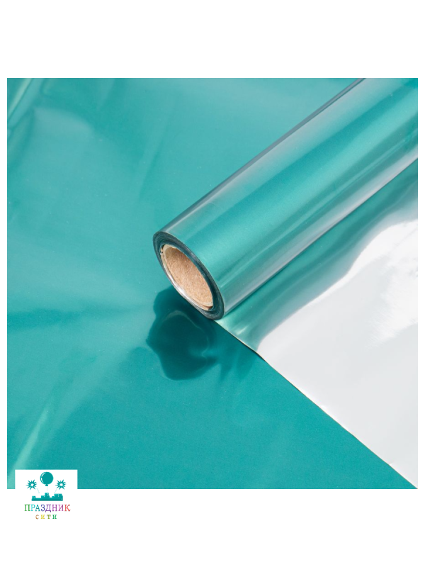 ПОЛИСИЛК Изумрудный/Серебро 1м, в рулоне