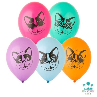 НАБОР ШАРОВ 14" Собачки 5шт