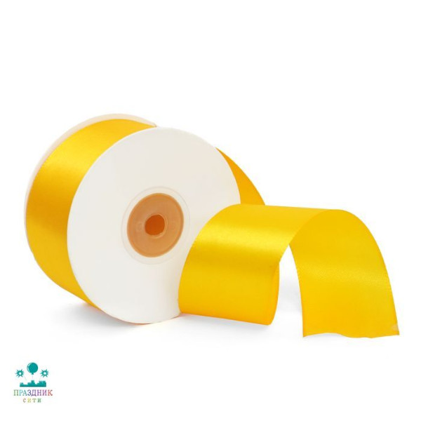 ЛЕНТА атлас 5,0 см светло-оранжевая
