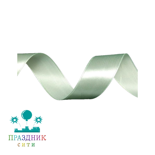 ЛЕНТА атлас 2,5 см нежно-зеленый