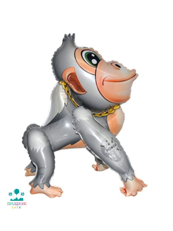 ШАР (Фольга) К ФИГУРА ХОД Обезьяна Горилла