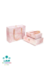 КОРОБКА Мрамор сумочка 25x18x8см, розовый