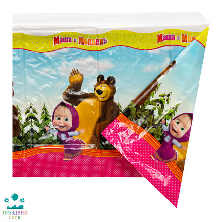 СКАТЕРТЬ п/э Маша и медведь 130х180см/G