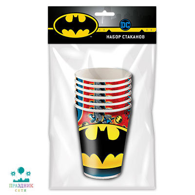 СТАКАН Бэтмен бум 6шт