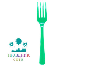 ВИЛКА пласт Festive Green 20шт