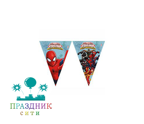 ГИРЛЯНДА вымпел Человек-Паук Великий 2,3м