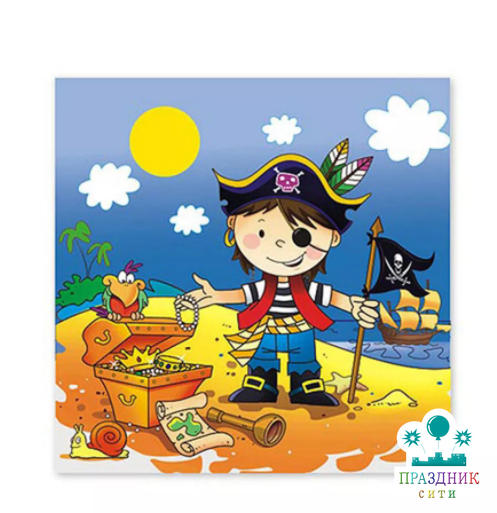 САЛФЕТКА Маленький пират 33см