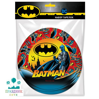 ТАРЕЛКА Бэтмен 18см 6шт