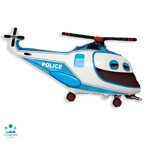 ШАР (Фольга) ФИГУРА 55 in Полицейский вертолет