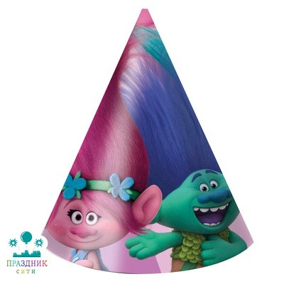 КОЛПАК  Тролли 6шт/P