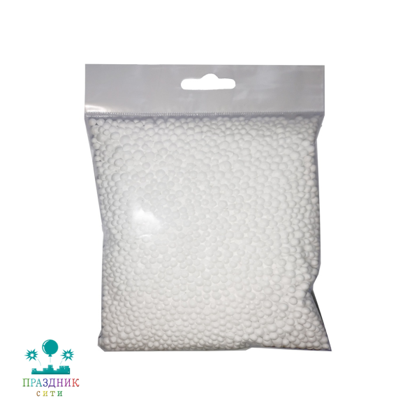 ШАРИКИ пенопласт 2-5мм белые 10гр