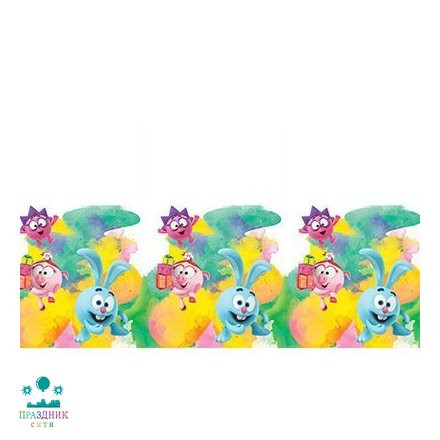 СКАТЕРТЬ п/э Смешарики Акварель 1,4х2,6м