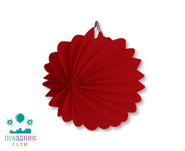 ФОНАРИК бум круглый красный 25см