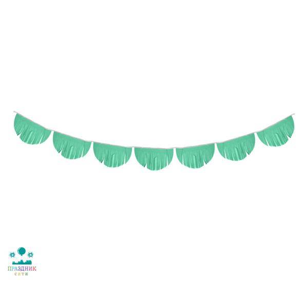 ГИРЛЯНДА-тассел Полукруг, цвет зелёный, 3 м