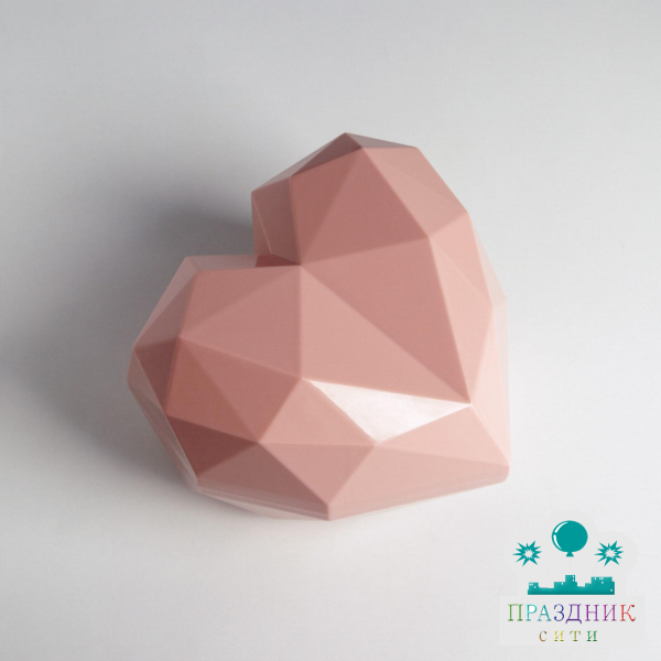 КОРОБКА Розовое сердце, 18×18×12.5см