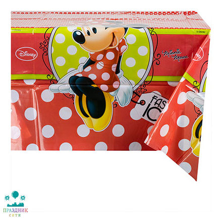 СКАТЕРТЬ п/э Минни Модница 1,2х1,8м/Р