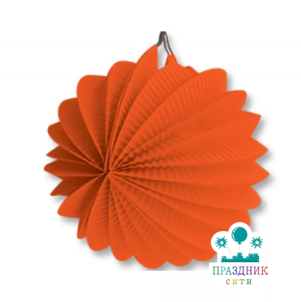 ФОНАРИК бум круглый оранжевый 25см