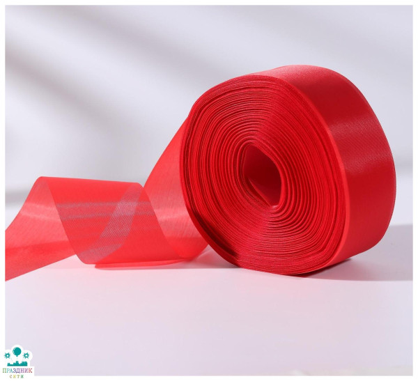 ЛЕНТА капроновая 5,0 см красный