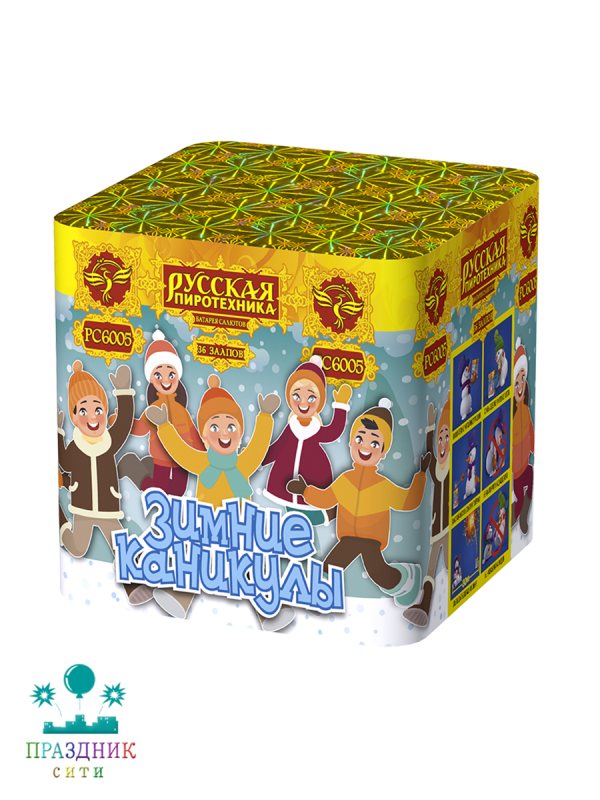 ЗИМНИЕ КАНИКУЛЫ 36 выстрелов - батарея салютов