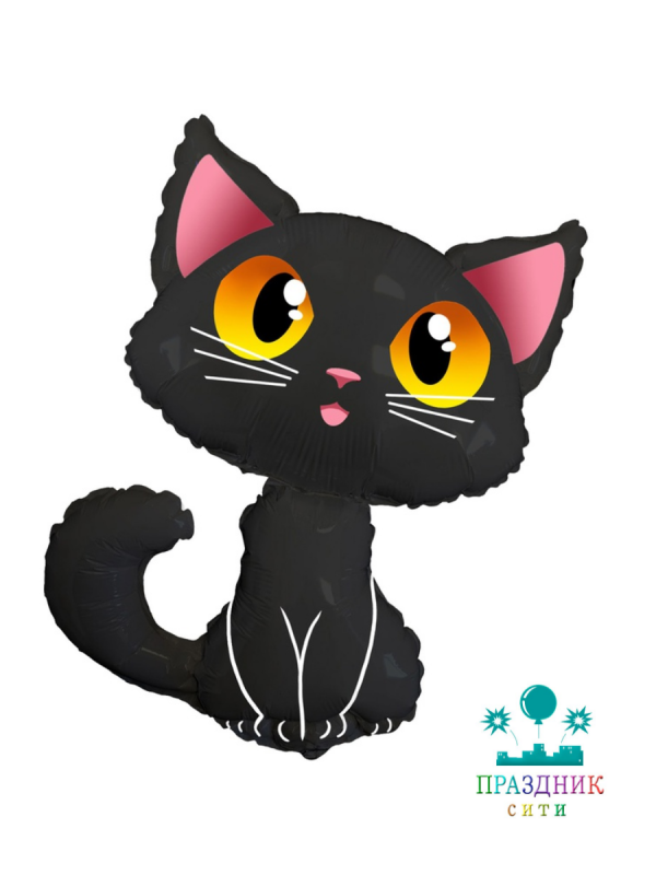 ШАР (Фольга) Ф ФИГУРА 55 in Кот черный