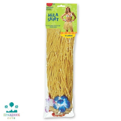 ЮБКА Гаваи пластик солома коротк взрХL